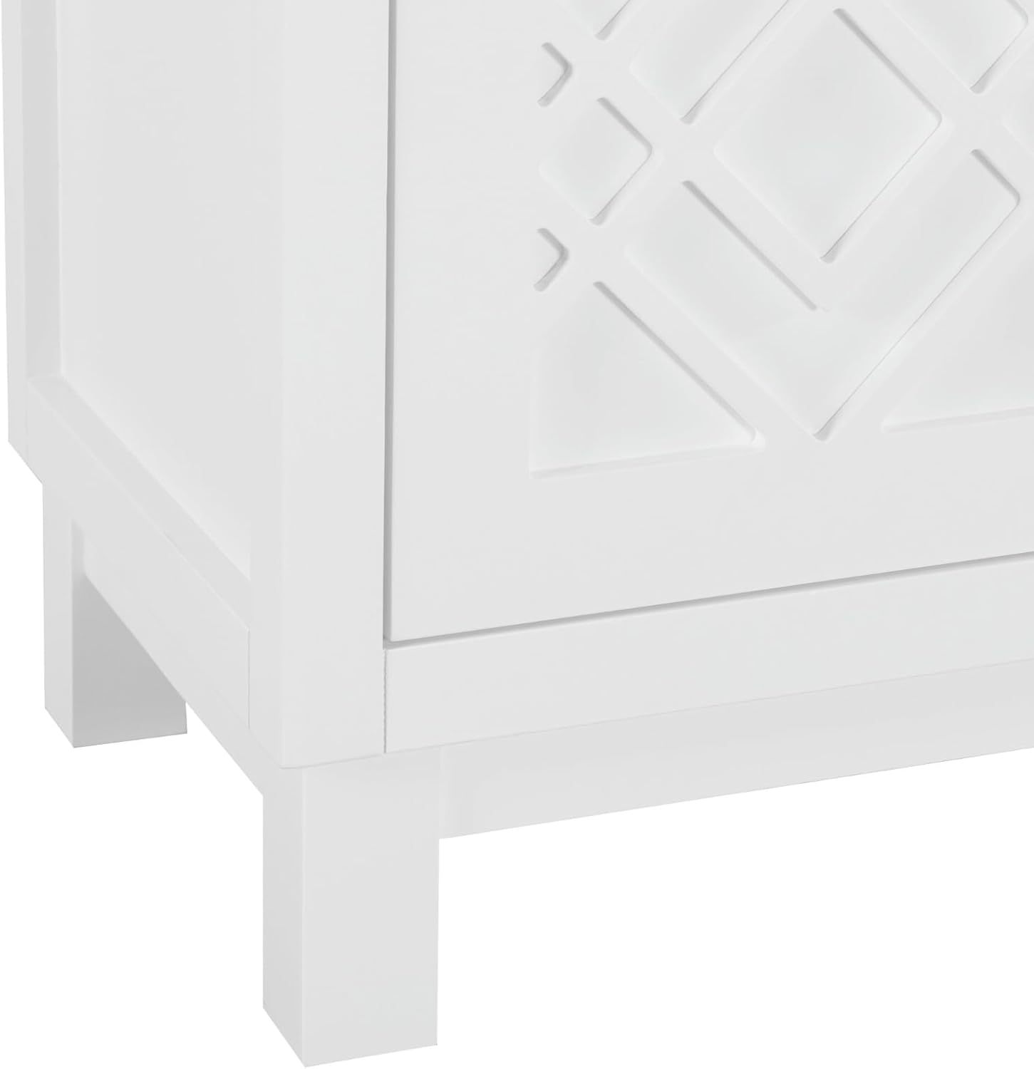 TREXM Large 4-Door Sideboard Buffet Cabinet - Elegant Storage Solution with Pull Handles