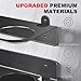 SKYJDM Oil Dual Funnel Holder Storage Rack Includes 2 Plastic Removable Drip Cups, Wall Mount Fluid Drain Funnel Kit Organizer Bracket for Enclosed Race Trailers, Automotive Garage Shop, Black