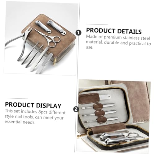 Set manucure professionnel en acier robuste contre les ongles durs - 4