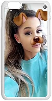 IPhone 6 Case Ariana Grande, PC Phone Case Carrying Cover for iPhone 6/ 6S White ShocResisk