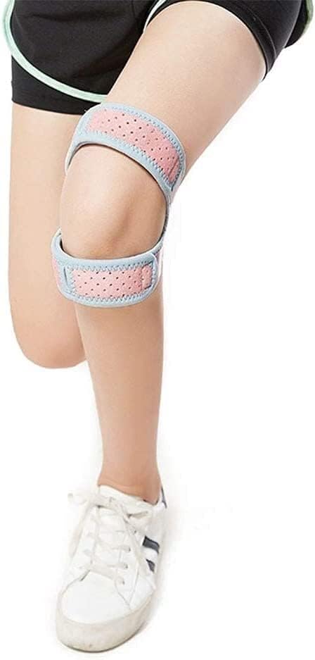 – Knee Support Adjustable Elastic Knee Support for Working out Open Patella Brace Compression Knee Pads Hole Sports Kneepad Safety Guard Strap for Running - 1PCS (Color : Pink) wangyiren93
