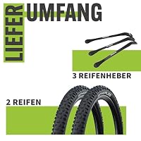 2er Set Schwalbe Fahrradreifen Tough Tom MTB 29x2.25 Zoll (57-622) Stollenprofil - Auswählbar mit Schläuchen + 3 MSZweirad Reifenheber aus Metall – Ansicht 5