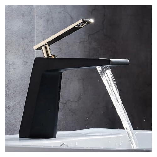 Grifo cascada monomando sin salpicaduras con cuerpo hueco moderno de baño 4