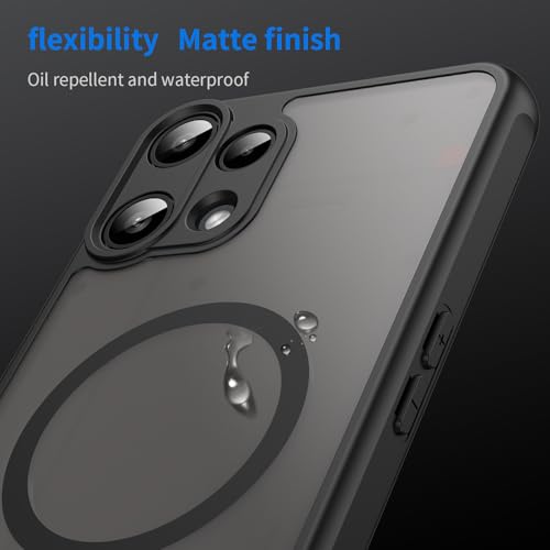 Image of Compatible with Nothing Phone3A Lite Case Cover,Compatible with MagSafe,Anti-Fall,Compatible with Nothing Phone (3a) Lite 5G A001T Cell Protective Phone Case Black