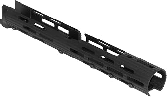 CYMA 13.0 inches 330 mm Tubular M-LOK Hand Guard, Suitable for AKM AK74 AK103 Series AEG, Black Airsoft GangShop Keychain Included
