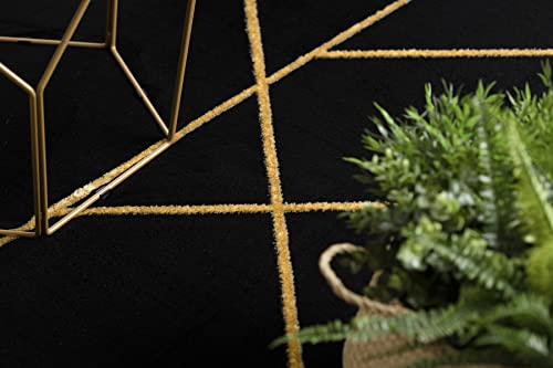 Tapis élégant géométrique pour réchauffer un sol froid