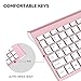 cimetech Wireless Keyboard and Mouse Combo, Compact Full Size Wireless Keyboard and Mouse Set 2.4G Ultra-Thin Sleek Design for Windows, Computer, Desktop, PC, Notebook - Rosegold