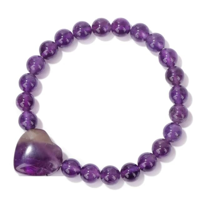 Bracelet perles quartz rose et cœur aimanté pour sublimer vos tenues d'été