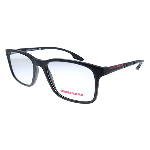 Prada Ps 01lv - Óculos De Grau 1bo 1o1 Preto Fosco