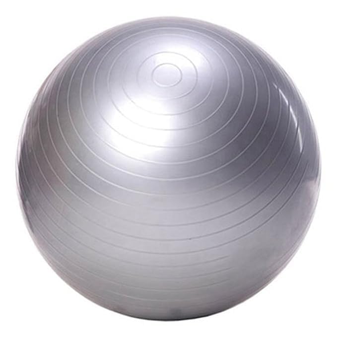 Gym Ball for Exercise Anti Burst Exercise Ball with Foot Pump for Workout Yoga Ball for Women and Men Swiss for Balance, Stability, Training, Birthing for Pregnancy, Fitness 55,Grey-image-14