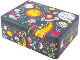 Rachel Ellen Space Themed Treasures of the Universe Storage Tin