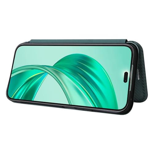 Coque Honor X8B évite les bris d'écran avec son rabat vert - 3