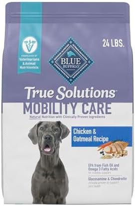 Blue Buffalo True Solutions Mobility Care Natural Dry Dog Food for Adult Dogs, Chicken, 24-lb. Bag