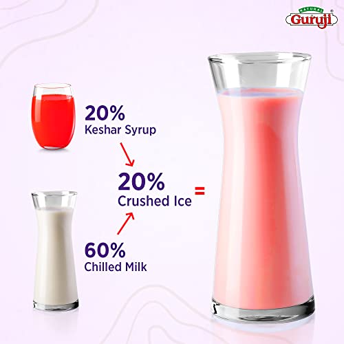 Image of Jai Guruji Keshar Dry Fruit Syrup Sharbat, Instant Refreshing Drink For Summer (Mix with milk Only) - 750ml