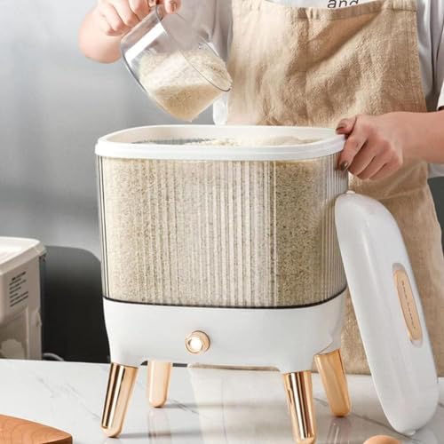 Image of Wall Mounted Cereal Food Dispenser For Kitchen 6 Grid Dry Food Dispenser Space Saving Food Storage Containers for Cereal, Rice, Nuts, Candy (JK-163)