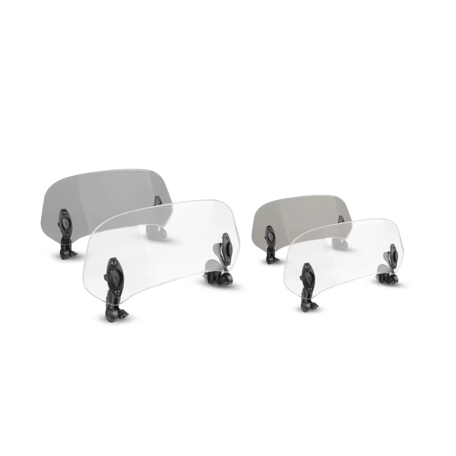 Moto Pare Brise Extension Pare Brise Moto Déflecteur Pare Brise À Pince Réglable pour R1200GS pour R1250GS pour CRF1000L pour CRF1100L pour ADV Déflecteur Vent Moto(Big Black)