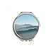 Sunshine Mountains Sky Fog Nature Hand Compact Mirror Round Portable Pocket Glass