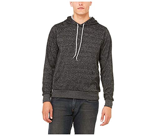 Bella + Canvas Unisex Hooded Pullover Sweatshirt S Digital Black - Main Image