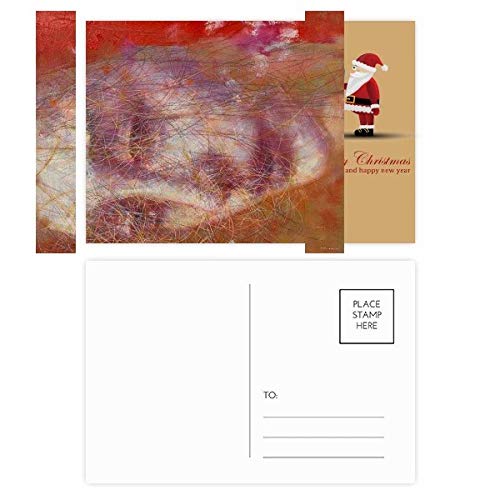 Cartes postales Père Noël écharpe rouge pour accompagner vos cadeaux de Noël