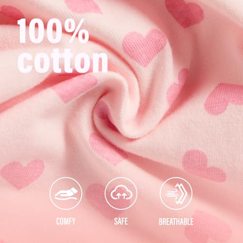 3-pack 100% Cotton Baby Girl Rompers, 0-24 months Ruffle Sleeve Toddler Romper Summer Clothes Set4