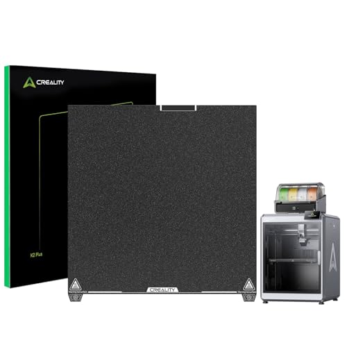 Creality K2 Plus Build Plate 370x370mm Textured PEI Sheet Spring Steel Magnetic K2 Plus Bed Plate Original Build Plate for Creality K2 Plus