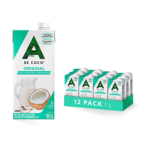 Tratamientos De Cabello, Grocery A de Coco, Néctar con 25% de Coco 1L - Paquete de 12
