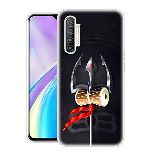 Image of Fashionury inchMAHADEV TRISHUL Designer Printed Soft Silicone Back Case Cover for Realme XT /Realme Xt Back Cover