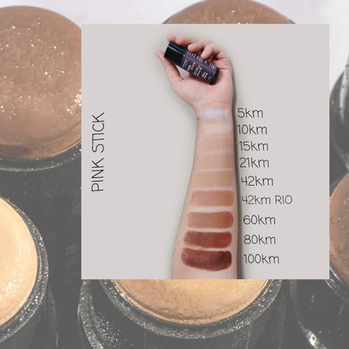 Kit Protetor Solar com cor Pink Stick 21 Km + Blush em Bastão (Terracota) - Resistente Água Esporte