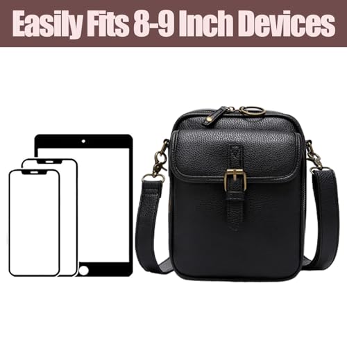 Collaboraten1 Crossbody Leather Bag, Urvashi - Luma Urvashi Retro Double-Layer Large Capacity Mini Crossbody Bags3