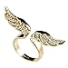 Produktbild WZYMNJZ Charming Schmuck Golden Angel Wings Shaped Full Strasssteine Intarsien Lady Ring Drop Shipping