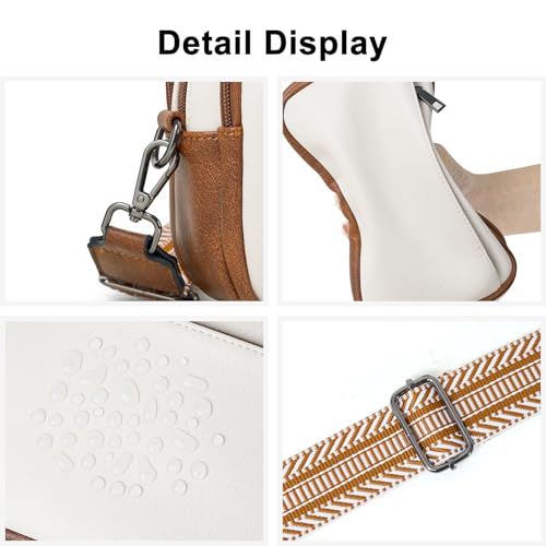 Image of Bluome Small Crossbody Purse for Women, Multi Pocket Travel Purses Crossbody Bag Shoulder Handbags with Adjustable Strap