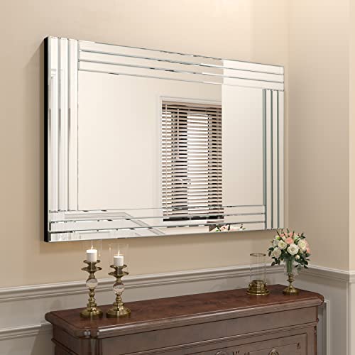 Goand Decorative Accent Mirror, Sliver Rectangle Wall Mirrors, Art Mirror With Glass Frame For Living Room, Dining Room, Bedroom , Bathroom And Entryway (24" W X35 H) #TOP1