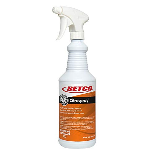 Betco(R) CitruSpray RTU Foaming Degreaser, Citrus Orange Scent, 1-Quart, Pack Of 12