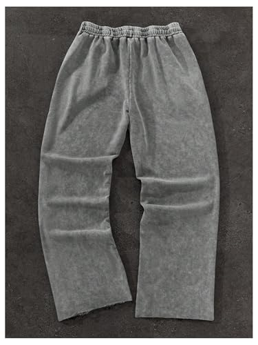 SOLY HUX Men's Y2k Baggy Sweatpants Straight Leg Drawstring Elastic Waist Hip Hop Casual Pants Streetwear2