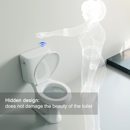 Techo Touchless Toilet Flush Kit, Adjustable Sensor, 1256315 Adapt k1954, Automatic Toilet Flusher - Easy to Install