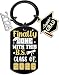 Class of 2026 Keychain Gift for Her Him Graduate, Meaningful for High School to PhD, 2026 Graduation Party Decorations (B)