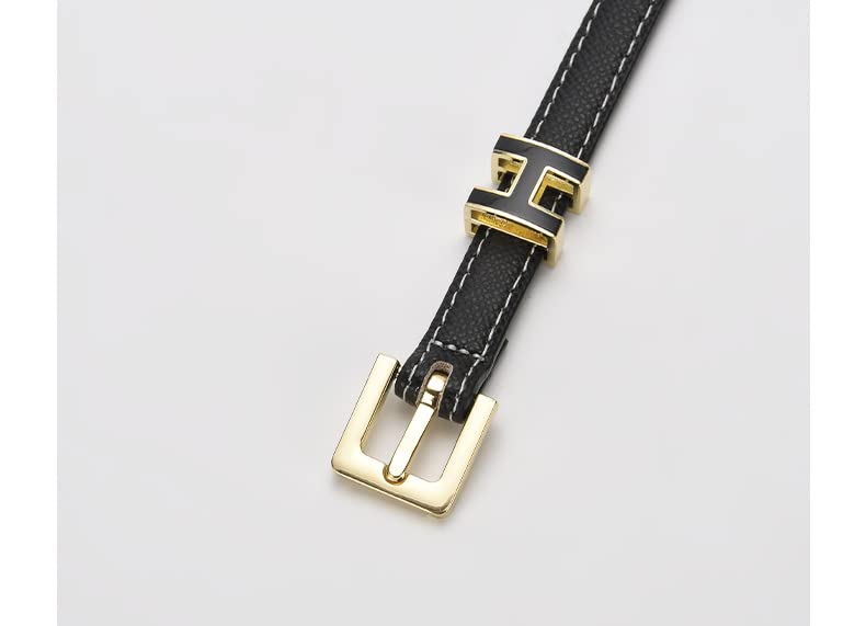 Women's Skinny Genuine Leather Belt Thin Waist Belt with Pin Buckle3