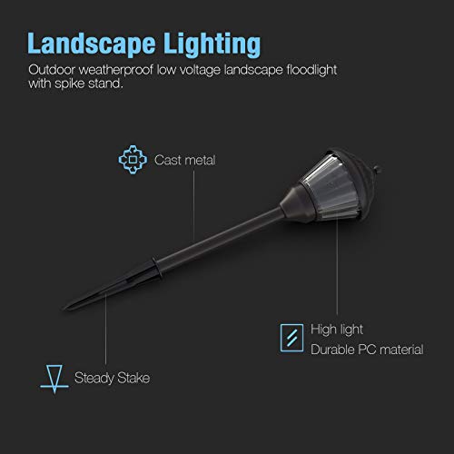 Goodsmann Pathway Lights 1.5W Led 8Pk Outdoor Low Voltage Landscape Lighting Kits 100Lumen Hardwired Path Lights 3000K Warm White Metal 12V Bronze Electric Sidewalk Walkway Lights With Cable Connector #TOP7