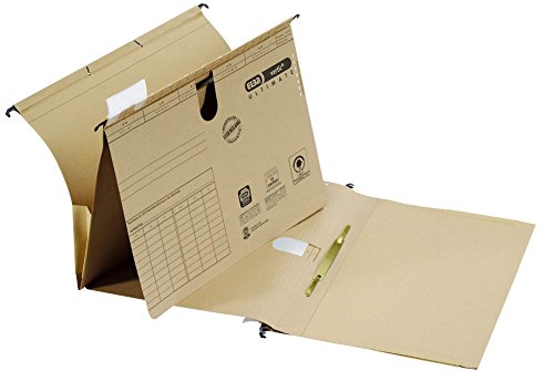 25 ELBA Taschenhefter vertic ULTIMATE / naturbraun / DIN A4 / 240 g/m²
