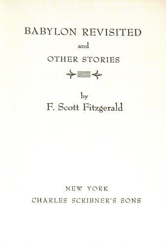 Babylon Revisited and Other Stories by Fitzgera... B00YDJ9UQO Book Cover