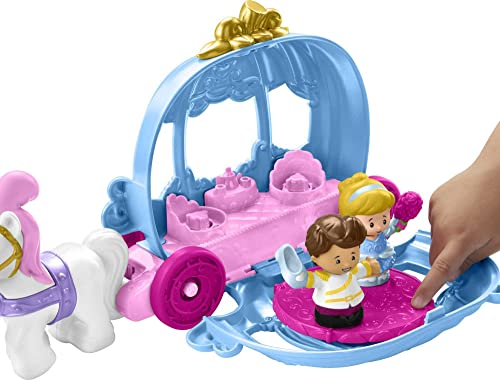 Fisher-Price Little People Toddler Playset Disney Princess Cinderella’s Dancing Carriage Vehicle With 2 Figures For Ages 18+ Months #TOP3