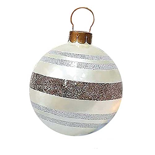 Sliverdew Bolas infláveis de Natal para decoração ao ar livre, bolas infláveis de Natal gigantes de