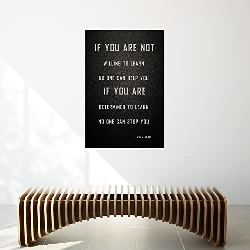 Huixiong Culturenik Hilary Hinton Ziglar Determined To Learn Social Worker Office Decor Celebrity Quote Classroom Print Inspirational Wall Decor thumb #4