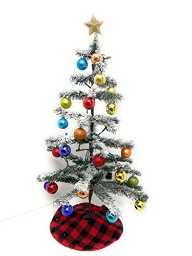 Boys/Girls Diy Activity Assembly Of Artificial Mini Christmas Tree With Star Treetop, Ornaments, Tree Skirt, And Lights #TOP14