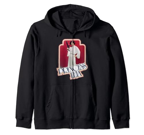 Zip Hoodie Star Wars Princess Leia avec capuche doublée confort thermique