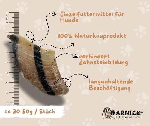 Warnick´s Tierfutterservice - Naturkauartikel - Hundesnack - Hundeleckerlie - Rinderhufe 5 KG - Kauspaß für Hunude