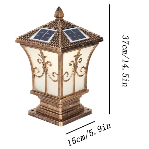 Lampe de pilier extérieure super lumineuse étanche IP65 en métal durable