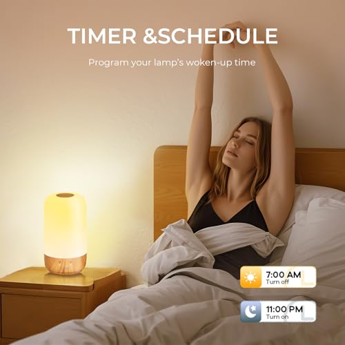 Image of Tikkitouch Long Distance Lamps Set of 3 WiFi & Bluetooth Connected Long Distance Relationship Gift for Mom, Friends, Family, and Parents