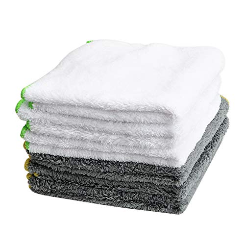 Yangye Coches de Microfibra paño 37 * 37cm Car Wash Towel Útiles de Limpieza Ultra Suave paño de Microfibra for el Coche Cera abrillantadora Auto Care Detallando Coche-Estilo (Color : White)