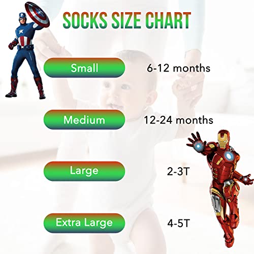 Image of Spiderman Grip Socks, Socks for Toddler Boys, 10 Pack, Spider man Toddler Gripper Socks, Amazing Spiderman Variety Pack